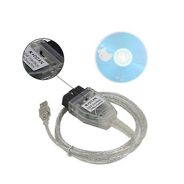 FT232RQ Chip Diagnostikkabel för Bil K+DCAN USB OBD2-gränssnitt för E60 E83