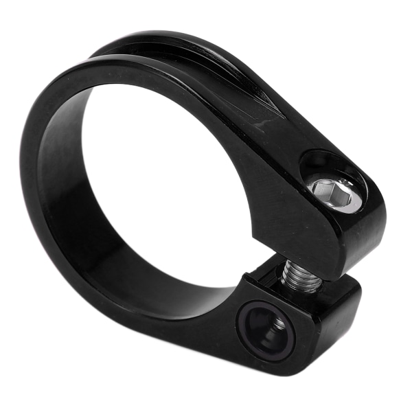 Cykelsitsstolpsklämma 31,8 mm aluminiumlegering CNC-skärning Ergonomisk ihålig design Cykelsitsstolpsklämma Svart