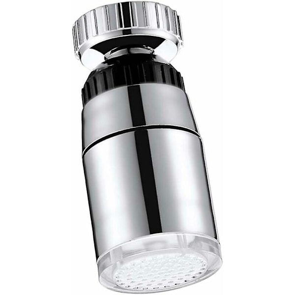 Dyse Vannkran LED Lys Vask Temperatursensor Skummer Vannkran Bad - 3 Farger