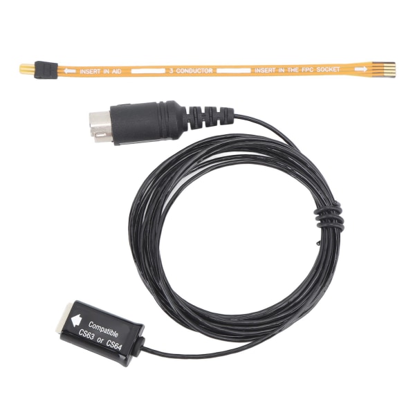 Cs63 Sound Aids Programmering Kabel Juster lydstyrke Stabil Signaltransmission Programmerbart tilslutningskabel