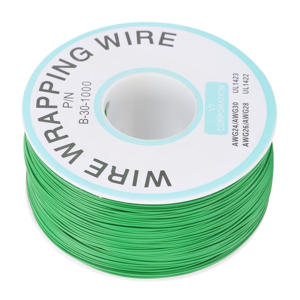 Kobbertrådskredsløb Flying Wire Tinnet Single Core Electronic Connecting LineGrøn
