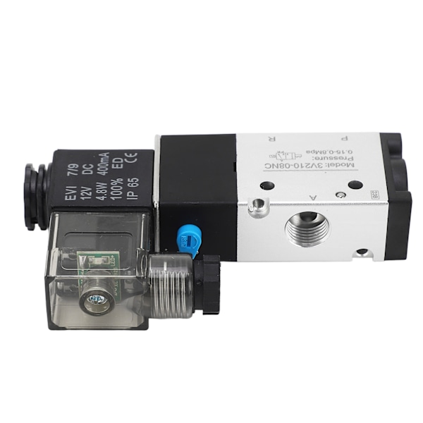 1/4in NPT Pneumatisk Magnetventil 2 Position 3 Vägs IP65 Luftdriven Magnetventil DC12V