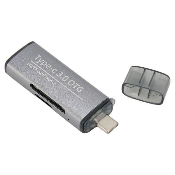 Lagringskortläsare Bärbart stöd Micro Storage Card 2 i 1 USB C 3.1 USB 3.0 minneskortläsare med 2 kontakter
