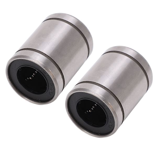 2 stk. cylinder lineær bevægelse kugleleje ID 16mm OD 28mm LM16UU til CNC 3D-printer