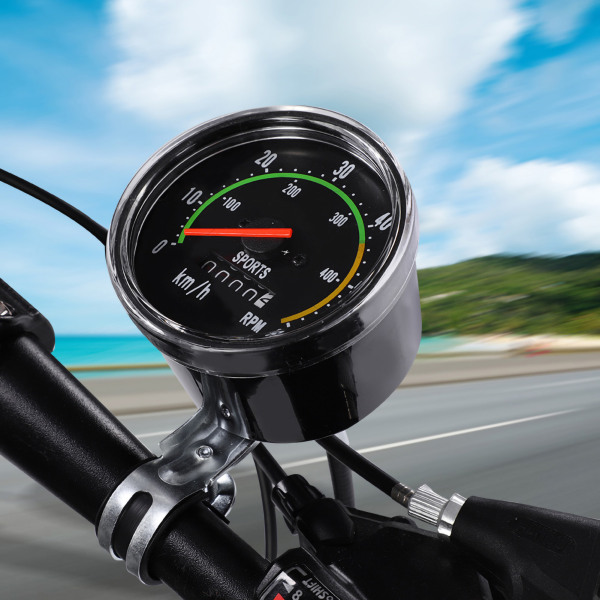 Mekanisk Cykel Computer Cykel Speedometer Kilometertæller Cykling Stopur Cyclocomputer