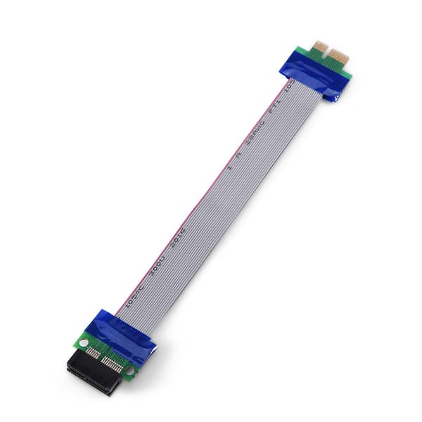 PCI-E Professionel 1X til 1X Han til Hun VGA Grafikkort Forlænget Båndkabel