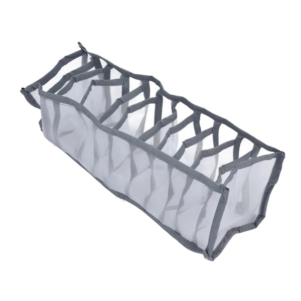 Undertøj Organizer Mesh Sammenfoldelig Åndbar Multi Celler Sokker Opbevaringsboks til BH'er Trusser 11 Celler