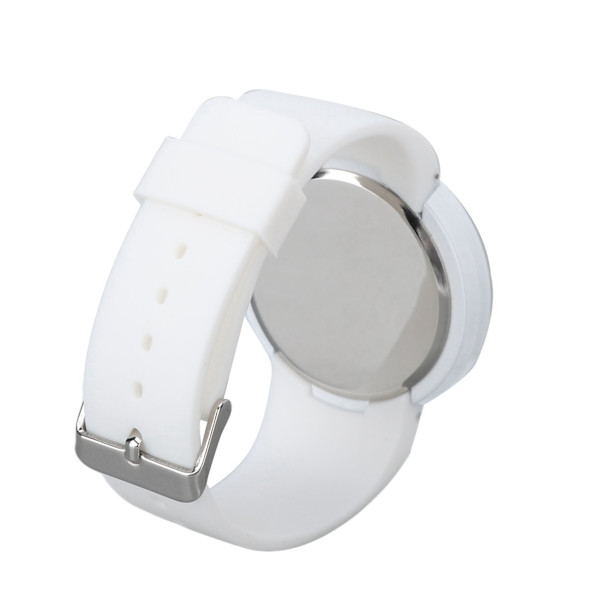 LED- watch kosketusnäyttö, säädettävä vedenpitävä, tyylikäs watch vapaa-ajan urheilujuhliin Valkoinen