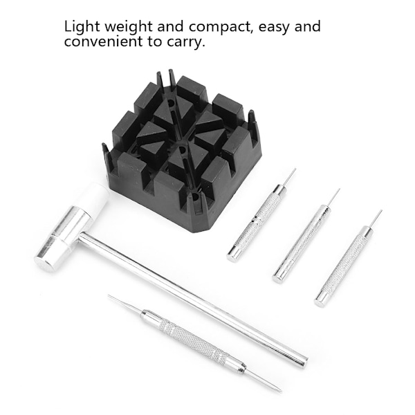 6st Skruvmejsel Hammer Watchband Remover Tillbehör Reparationsverktyg för watch