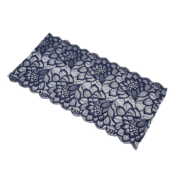 Spetsband 10 meter 23 cm bredd dekorativ elegant spetskant för presentförpackning brudkläder broderidekoration kunglig blå