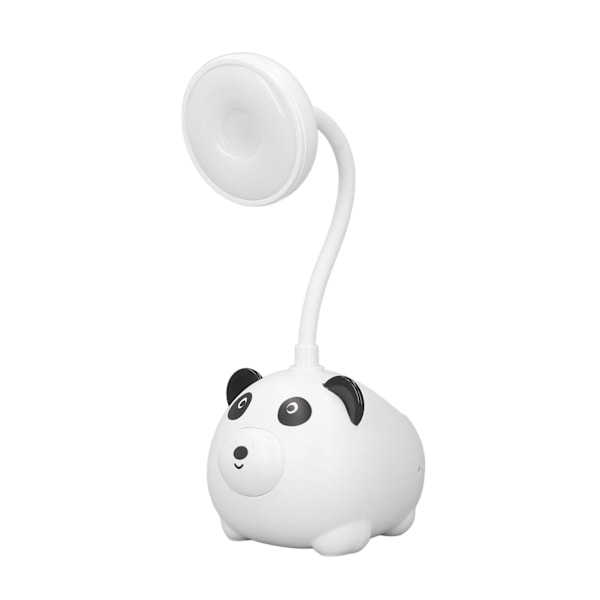Barnläslampa Pandastil Bas Flexibel Svanhals USB Laddning 600mAh LED-bordslampa för Family Study Office