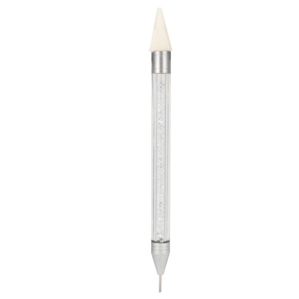 Double Head Nail Dotting Pen Nail tekojalokivi Bead Picker Wax Pen Manikyyri ToolWhite