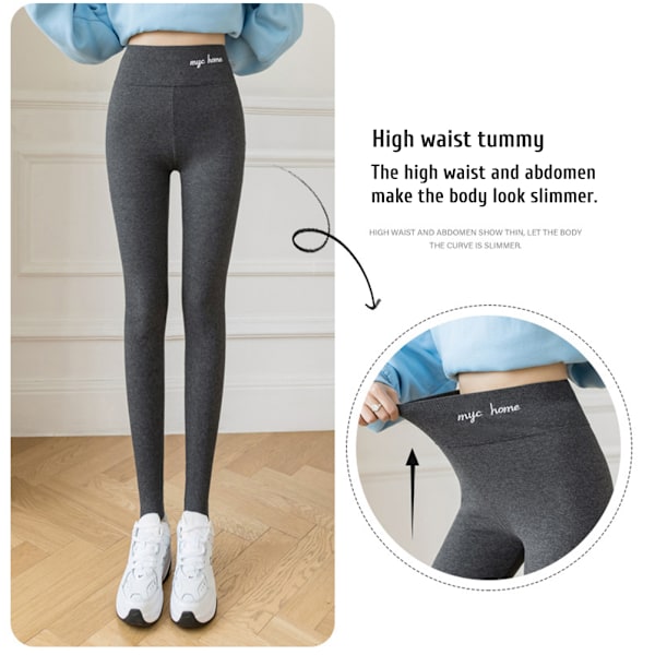 Dame Fleece-foret Leggings Højtaljede Strækbare Tykke Leggings Vinter Termiske Varme Yoga Bukser Vandreture Løb Bukser