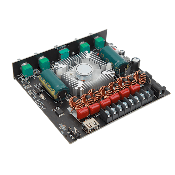 XY S350H 220Wx2 350W 2.1-kanals Bluetooth-förstärkarkort med stöd för anpassat Bluetooth-namn DC 18V‑38V Bluetooth-högtalarljudförstärkarmodul