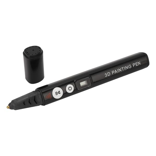 Smart højtemperatur 3D-printpen Ergonomisk LCD-skærm 3D-printpen til PLA ABS Sort