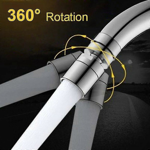 360° Roterande Kranhuvud Vattenbesparande Blandare Förlängare Diskbänk Spray Luftare