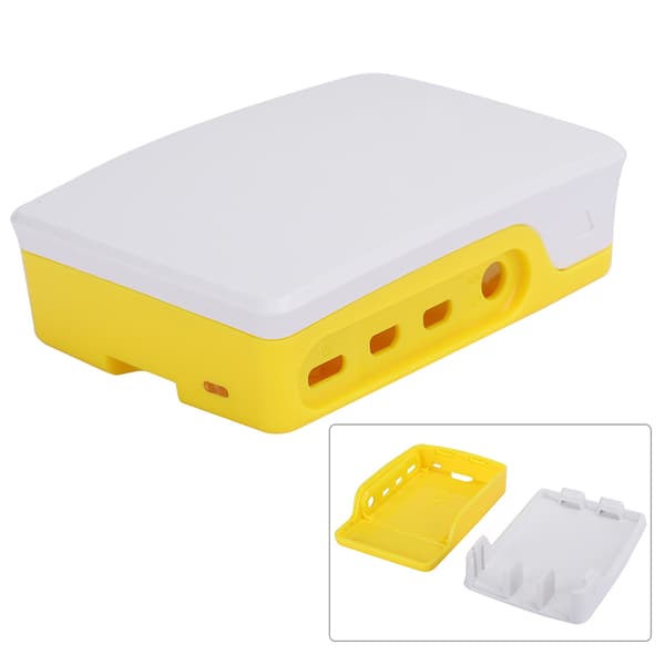 ABS-kotelokotelo kellertävänvalkoinen sopii Raspberry Pi 4B -suojakoteloon