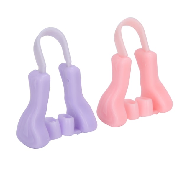 Silikone Bærbar Nose Up Lifting Clips Nose Bridge Shaping Beauty Clip (PinkPurple)