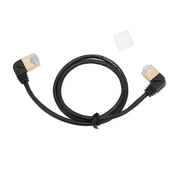 CAT8 Ethernet-kabel Gullbelagt hode OD 3,8 mm Hann til Hann 0,5 meter RJ45 Ethernet-kabel Nettverkskabel