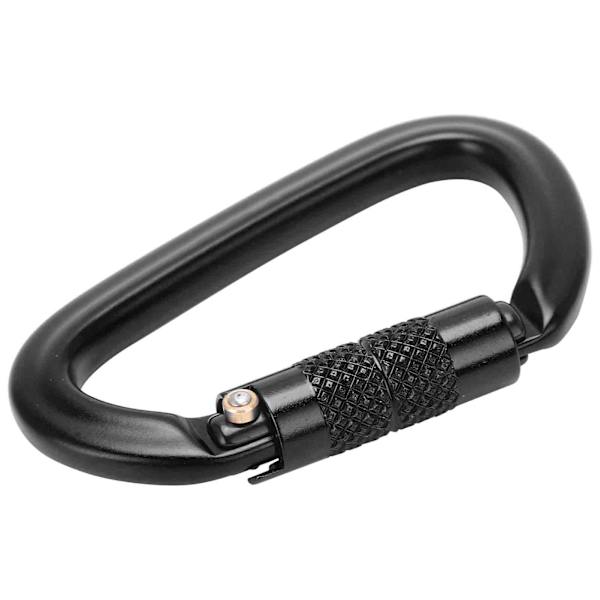 Aluminium Auto Locking Klättring Karabiner Clips Twist Lock DRing Clip Hook för Vandring (Svart Nr 8 Auto Locking Karabiner)