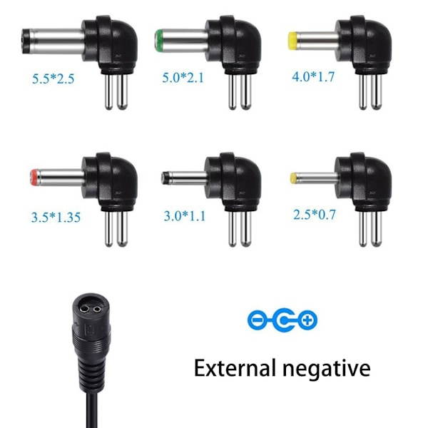 Universal 100-240V til 3V/4.5V/5V/6V/7.5V/9V/12V 12W Justerbar AC/DC Oplader Adapter Switching Strømforsyning