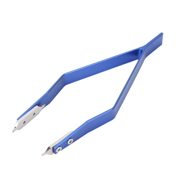 VShaped Watch Spring Bar Pinsett Metallklokke Reparasjon Spring Bar Remover Pinsett Blå
