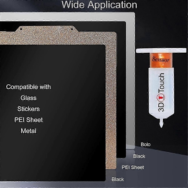 Uppgradera BL-Touch V3.2 Automatisk Sängnivelleringssensor med 4 Fästen BL-Touch Kit kompatibelt med 8 eller 32 Bit Moderkort