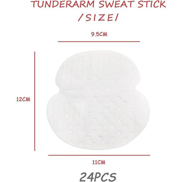 Svettabsorberande underarmsskydd - 24 st (vita)