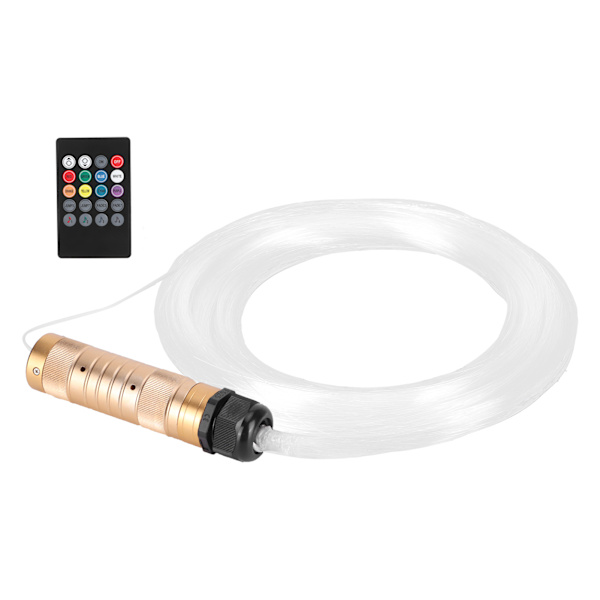 10W RGBW Fiberoptisk belysning med fjärrkontroll Bil Tak KTV Bar Dekoration 0,75 mm x 2 m EU 100-240V