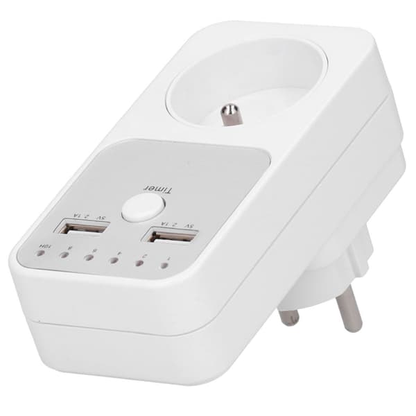 180~260V USB Smart Digital Nedtellingstimerkontakt for datamaskin og telefonlader