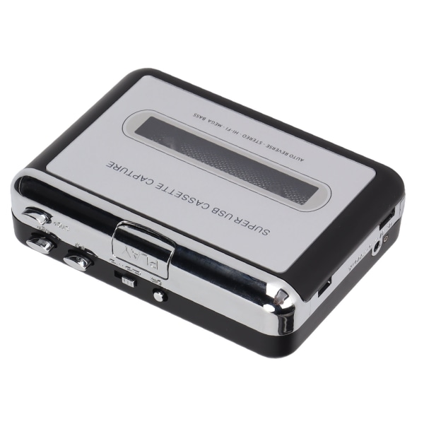 Tape til MP3 Converter Stereo 3,5 mm bærbar USB-kassettspiller med øretelefoner for bærbar PC
