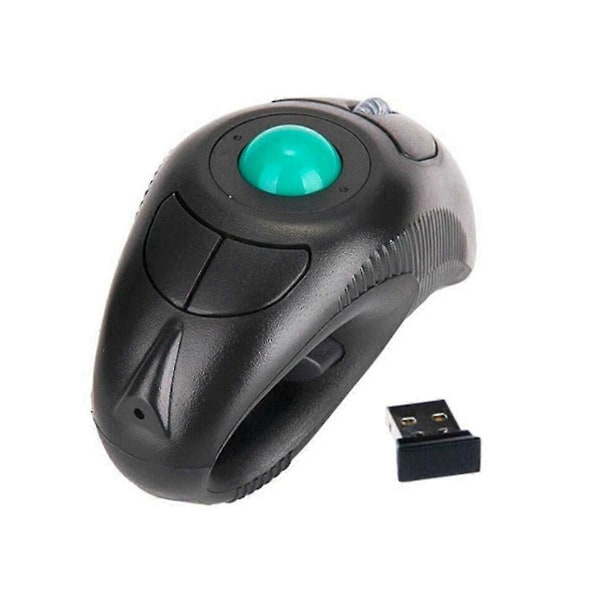 2.4g Trådløs Luftmus Ergonomisk Styrekule Håndholdt Finger Usb Mus Usb Optisk Styrekule Mus