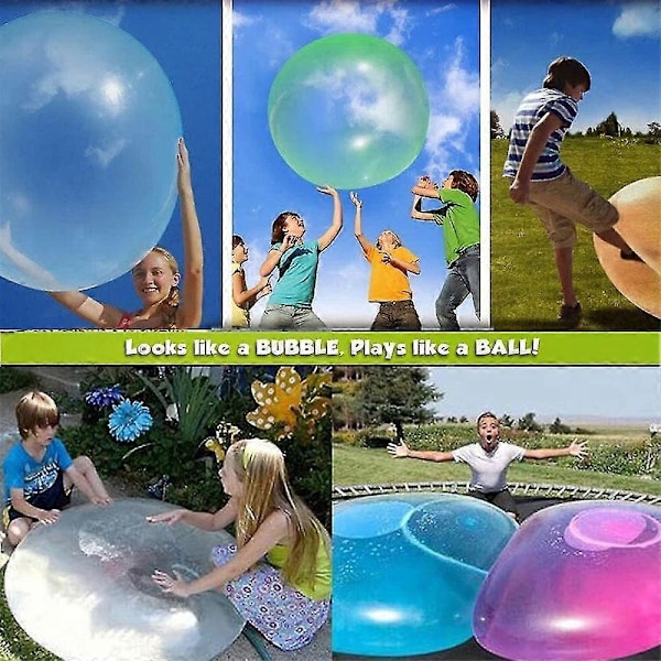 Vattenbubbelbollar Leksaker För Vuxna Barn, Nya Klämleksaker Elastisk Dekompression Och Stretch Stress Relief Leksak, Uppblåsbara Bollar Juni 6.15 Blå - S