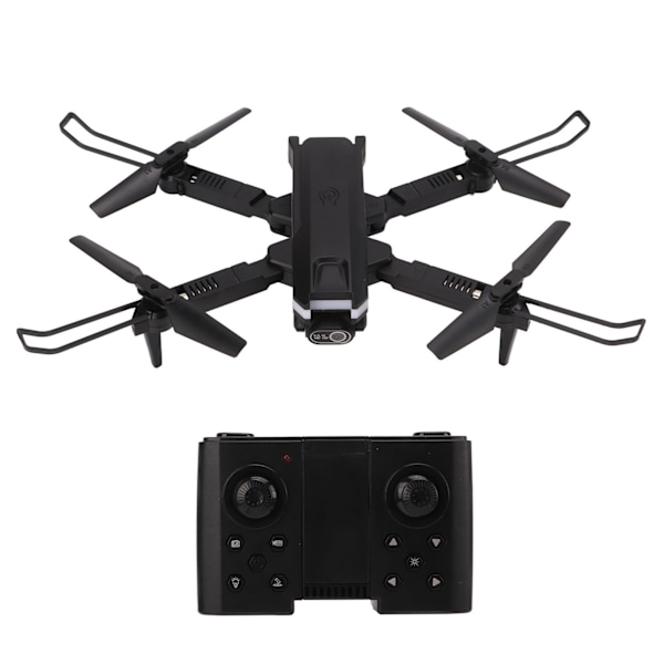 XT8 Mini Drone Flygfotografering RC FPV Drönare 4K Dubbel Kamera Flerfärgad Ljusplan Leksaker Svart Tre Batteri