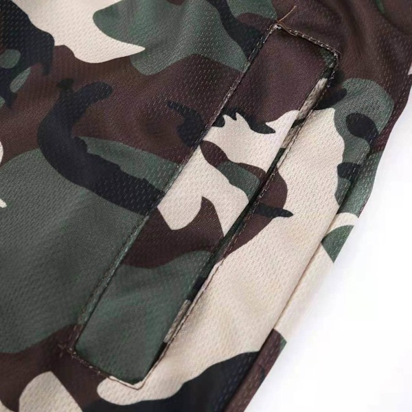 Herre Hurtigtørrende Shorts Sports Strandshorts med Lommer til Udendørs Motion Fitness Løb Camouflage M