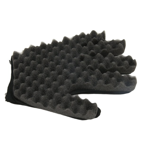 Curling Sponge Handske Afro Coil Fleksibel Bærbar Hair Twist Svamp til Frisørsalon