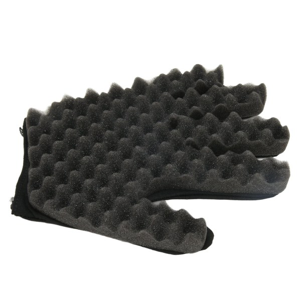 Curling Sponge Hanske Afro Coil Fleksibel Portable Hair Twist Svamp for Frisørsalong
