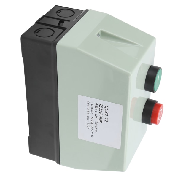 Magnetisk elektrisk startkontrol overbelastningsbeskyttelse med knapper AC380V QCX2‑12
