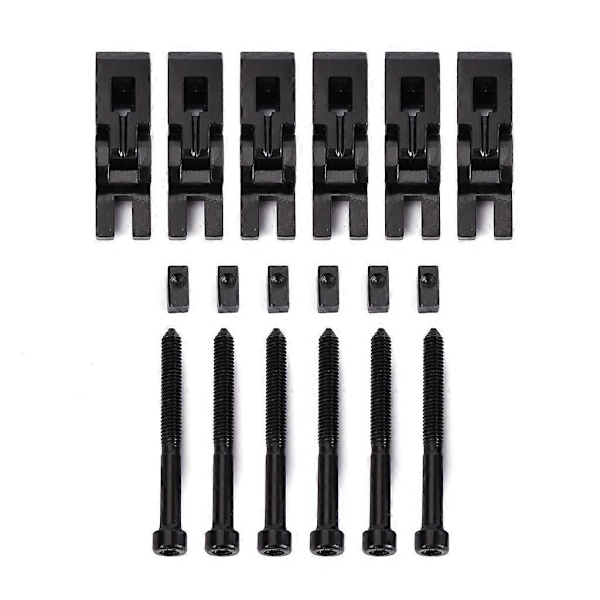 6 st Metall Gitarr Låsta Strängsadlar för Floyd-Rose Tremolo