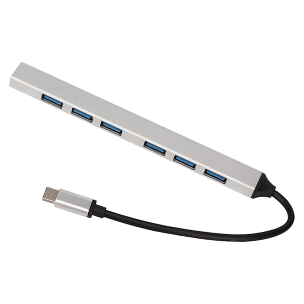 Type C Hub 7 i 1 Aluminiumlegering 5 Gbps Transmission Bredt Kompatibel Type C Dockingstation til PC Bærbar