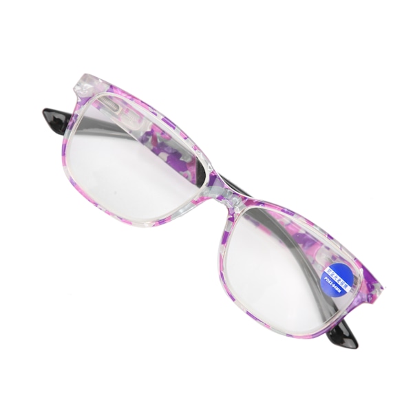Äldre glasögon med hög definition Blått ljusblockerande fashionabla läsglasögon (+200 )