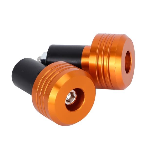 Motorcykel Styre Grepp Ände Aluminium Pluggar Moto Slider Tillbehör (Orange)
