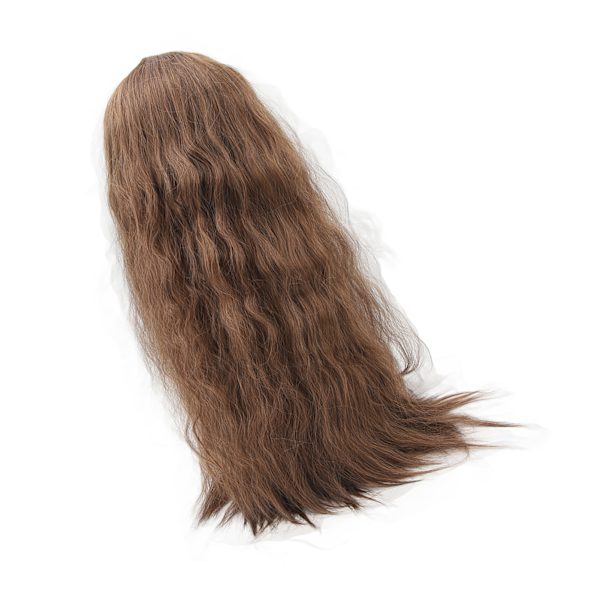 Kvinnor långa lockiga peruker Central Parting Universal Peruk Huvudbonader för Cosplay Daily Life