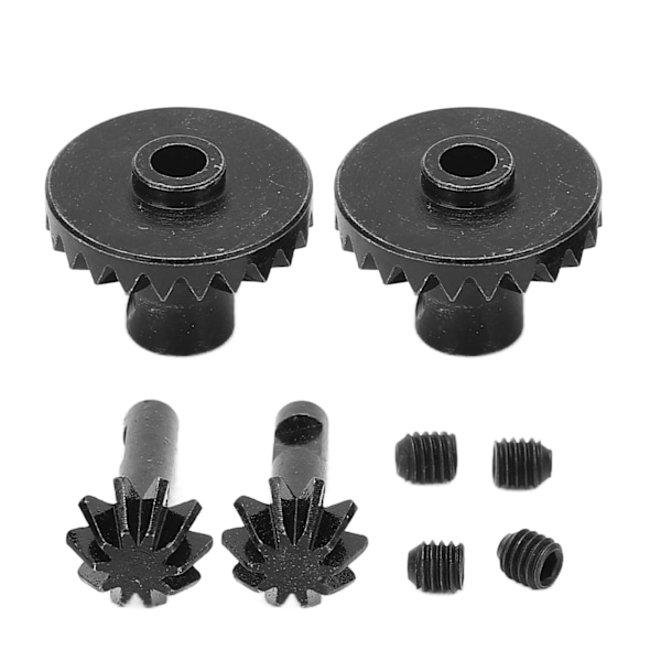 1/16 RC Model Bull Gear Rustfrit Fjernbetjening Lastbil Gear til RC Model Militær Lastbil Sort