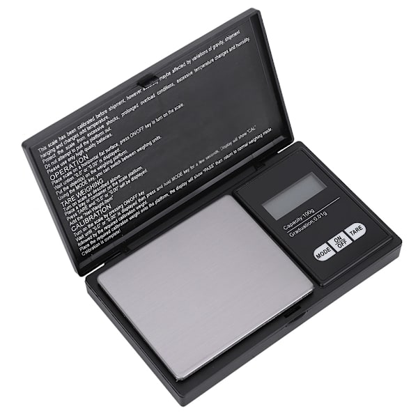 Mini Bärbar LED Digital Pocket Skala med hög precision Guld Silver Diamantsmycken (100g/0,01g)