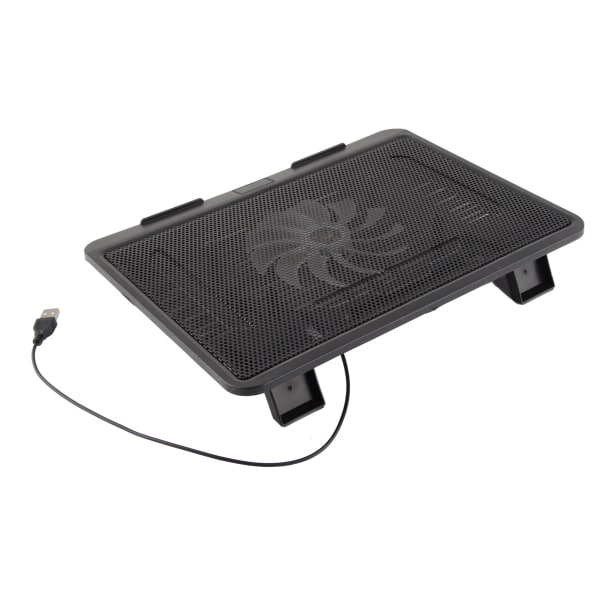 Bærbar kjøler Kjølepute Base Stor vifte USB-stativ for 14" eller under Notebook Black