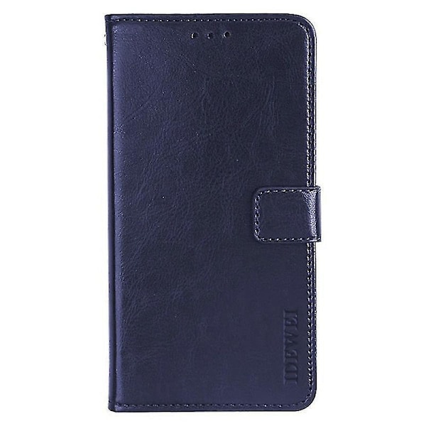 Til Samsung Galaxy A15 5G Etui Crazy Horse Tekstur Læder Wallet Cover-B6 Mørkeblå