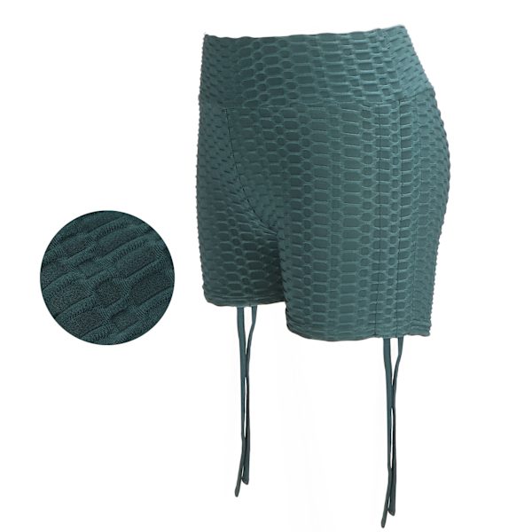 Högmidjade yogashorts för kvinnor, tvättbara, mjuka, elastiska, fitness, höftlyft, träningsshorts för cykling och löpning