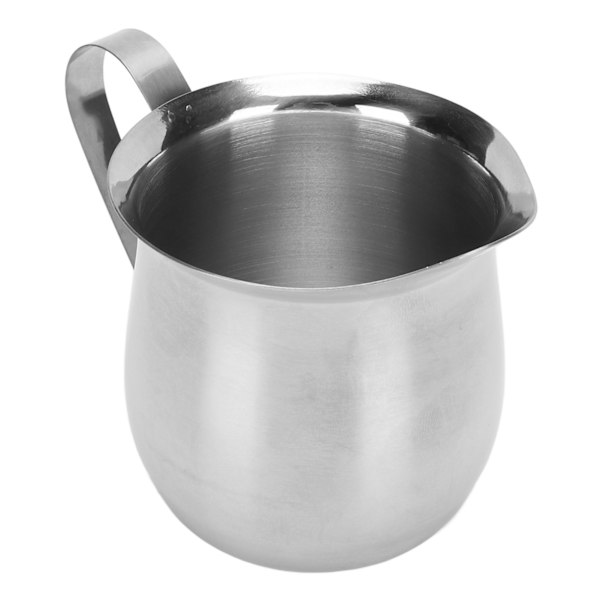 Melkeskummer i rustfritt stål, ergonomisk melkeskummerkopp, kanne, dampende kanne for kaffe 8oz