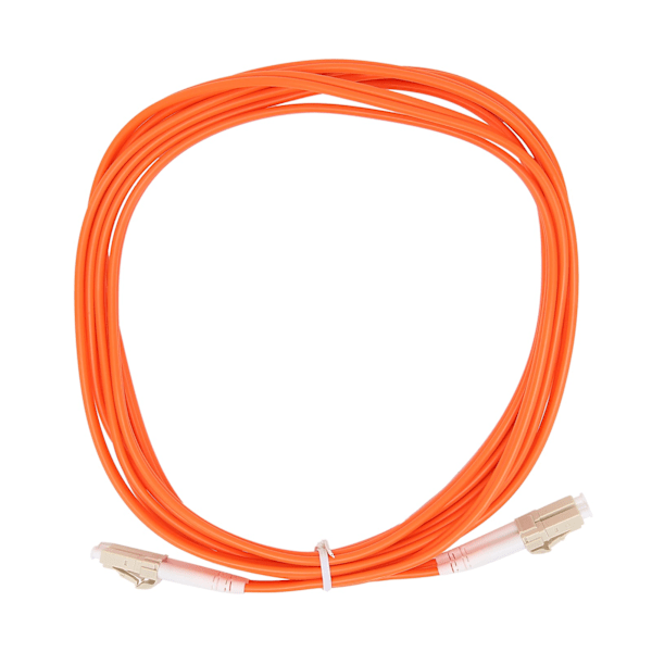 Optisk kabel Multi-Mode Dual-Core LC/UPC optisk fiber för dataöverföring.
